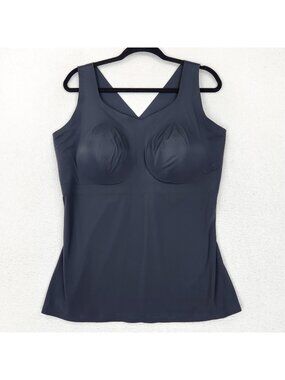 Evelyn Bobbie Tank Top Womens 3XL Black Shaping The Smoothing Cami Shapewear